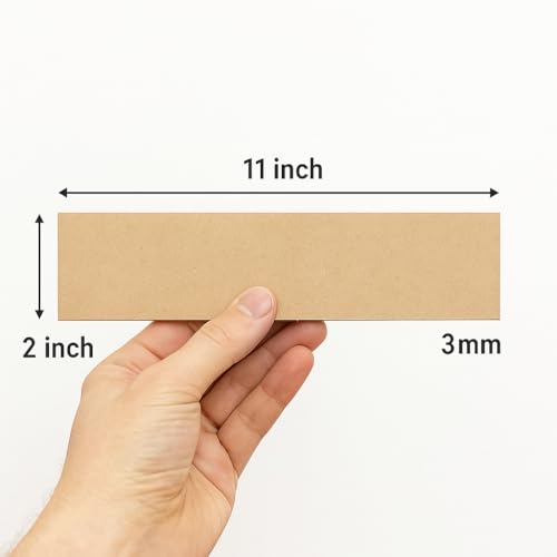 RK Trends 3 mm MDF Boards for DIY Art & Crafts,(Pack of 6Pcs) Wood MDF Sheets for Craft Work, Painting, Resin Art, Fluid Art, Decoupage, Mandala Art, Pyrography. (11 Inch X 2 Inch) - Image 3