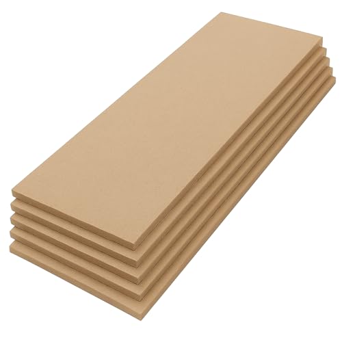 RK Trends 3 mm MDF Boards for DIY Art & Crafts,(Pack of 6Pcs) Wood MDF Sheets for Craft Work, Painting, Resin Art, Fluid Art, Decoupage, Mandala Art, Pyrography. (11 Inch X 2 Inch) - Image 1