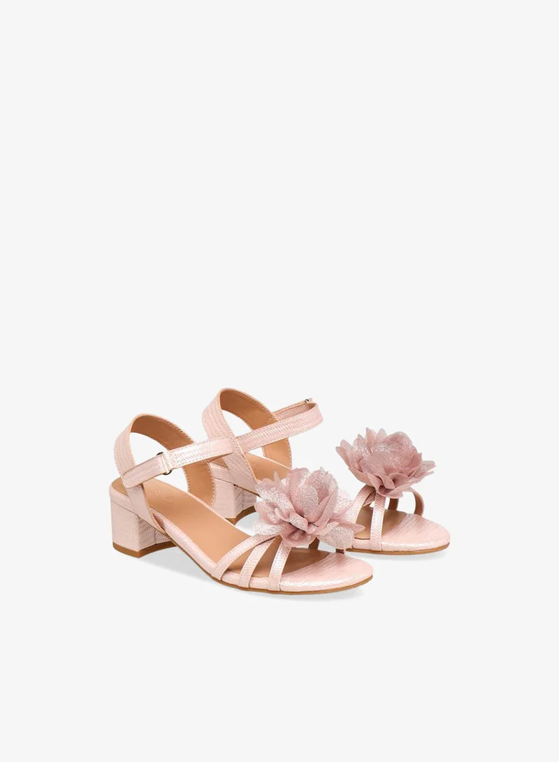 سيليست صنادل بكعب عريض للبنات بحزام للكاحل تشكيلة رمضان