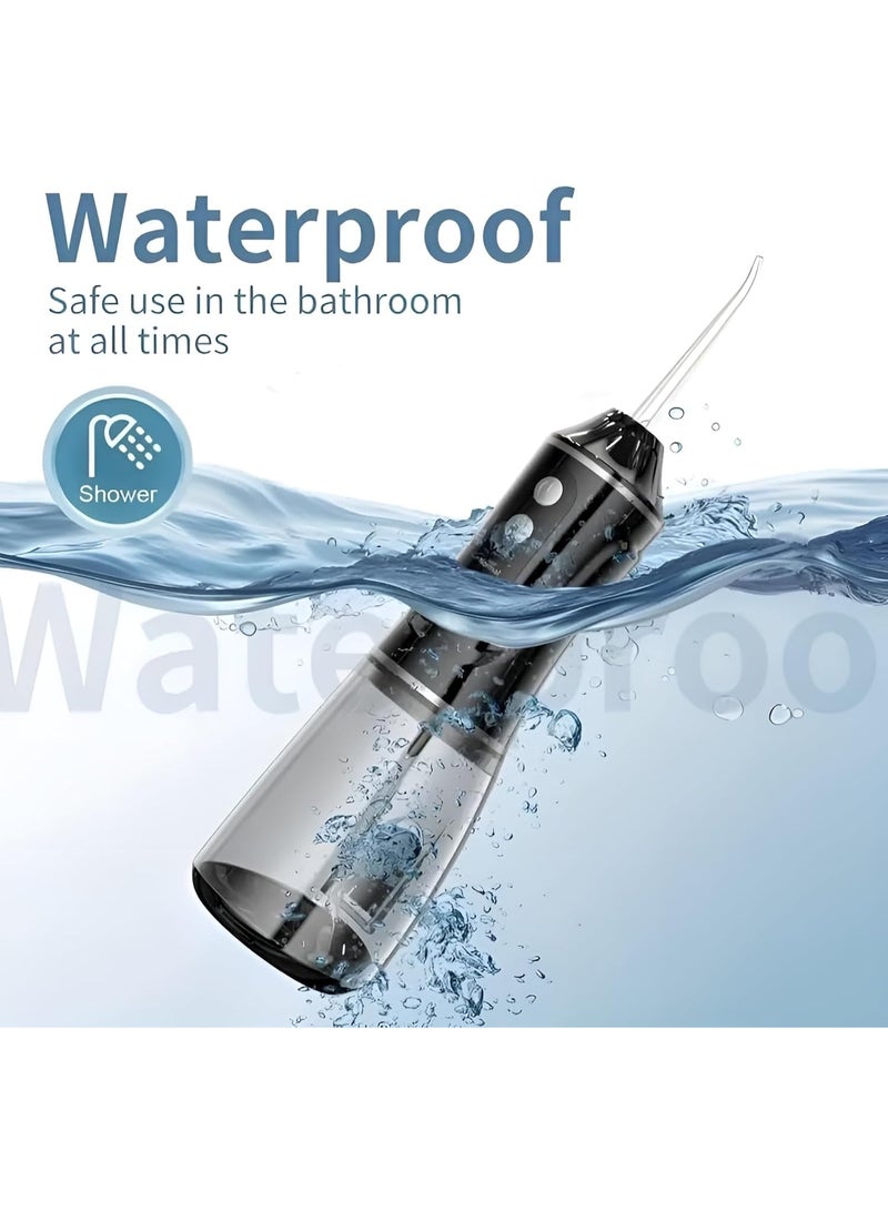 Oral 380ml Cordless Portable Oral Irrigator in CLASSIC WHITE | IPX7 Waterproof Water Flosser with 4 Jet Tips, 3 Cleaning Modes & Type-C Fast Charging - Image 5