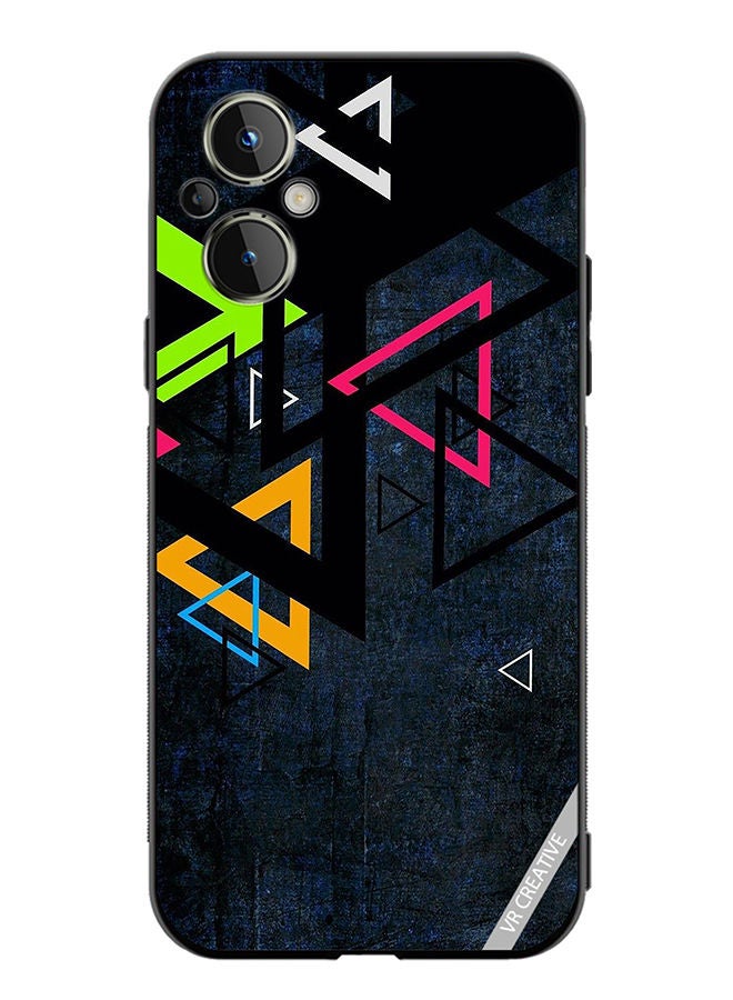 VR CREATIVE Protective Case Cover For OnePlus Nord N20 5G Multiple Triangle Design Multicolour - Image 1