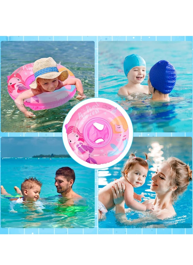 Baby Swimming Ring, Unicorn Float Swimming Inflatable Ring Helps Baby Learn to Swim and Kick for Kids the Age Of 3-72 Months Pink