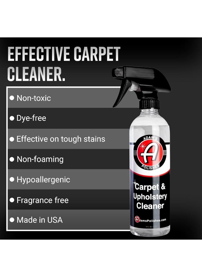 Adam's Polishes - Carpet & Upholstery Cleaner - Powerful Car Carpet Cleaner For Auto Detailing, Fabric Interior Solution, Stain Remover Spray For Seat, Floor Mats (128 Fl. Oz (Gallon)) - Image 1