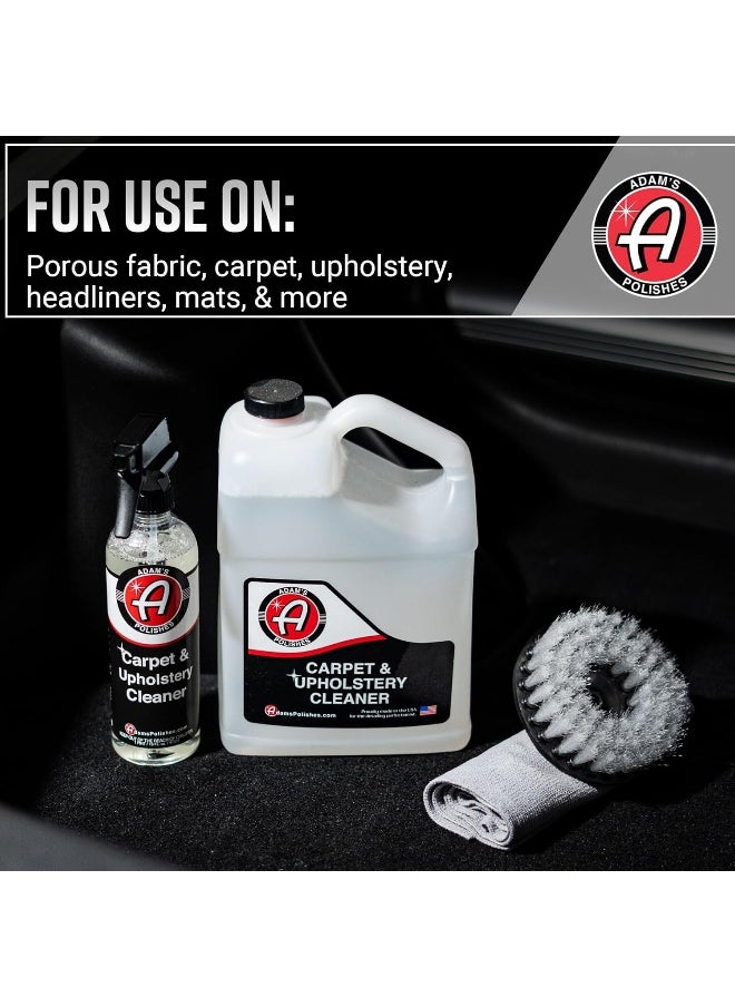 Adam's Polishes - Carpet & Upholstery Cleaner - Powerful Car Carpet Cleaner For Auto Detailing, Fabric Interior Solution, Stain Remover Spray For Seat, Floor Mats (128 Fl. Oz (Gallon)) - Image 1