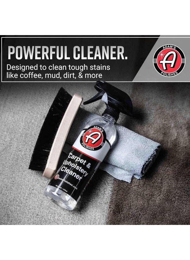 Adam's Polishes - Carpet & Upholstery Cleaner - Powerful Car Carpet Cleaner For Auto Detailing, Fabric Interior Solution, Stain Remover Spray For Seat, Floor Mats (128 Fl. Oz (Gallon)) - Image 1