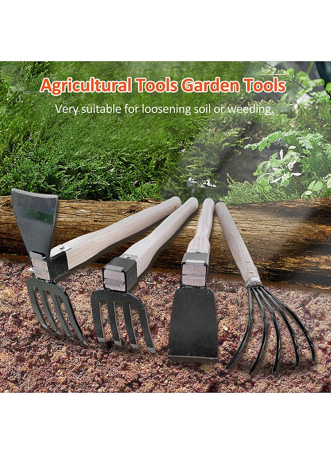 Generic - Hoe With Short Wooden Handle, Handheld Garden Dig Soil Tool, Great for Loosening or Weeding Soil - Image 1