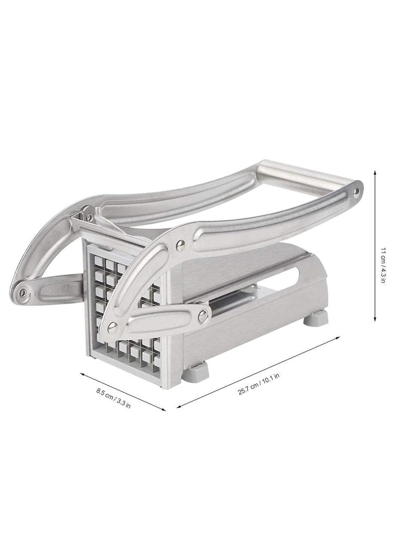 SUPREMIUM - French Fries Cutter Machine – Stainless Steel 2-Blade Commercial French Fry Potato Chipper & Vegetable Slicer, Multi-Function Potato Chopper for Home, Restaurant, Fruits, Veggie Slicer Chipp - Image 1