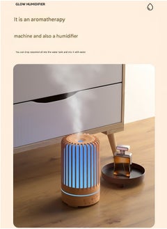 MHD Household Bird Cage Aromatherapy Machine, Wood Grain Bedroom Ultrasonic Aromatherapy Essential Oil Silent Air Humidifier Aromatherapy Machine  - Image 5