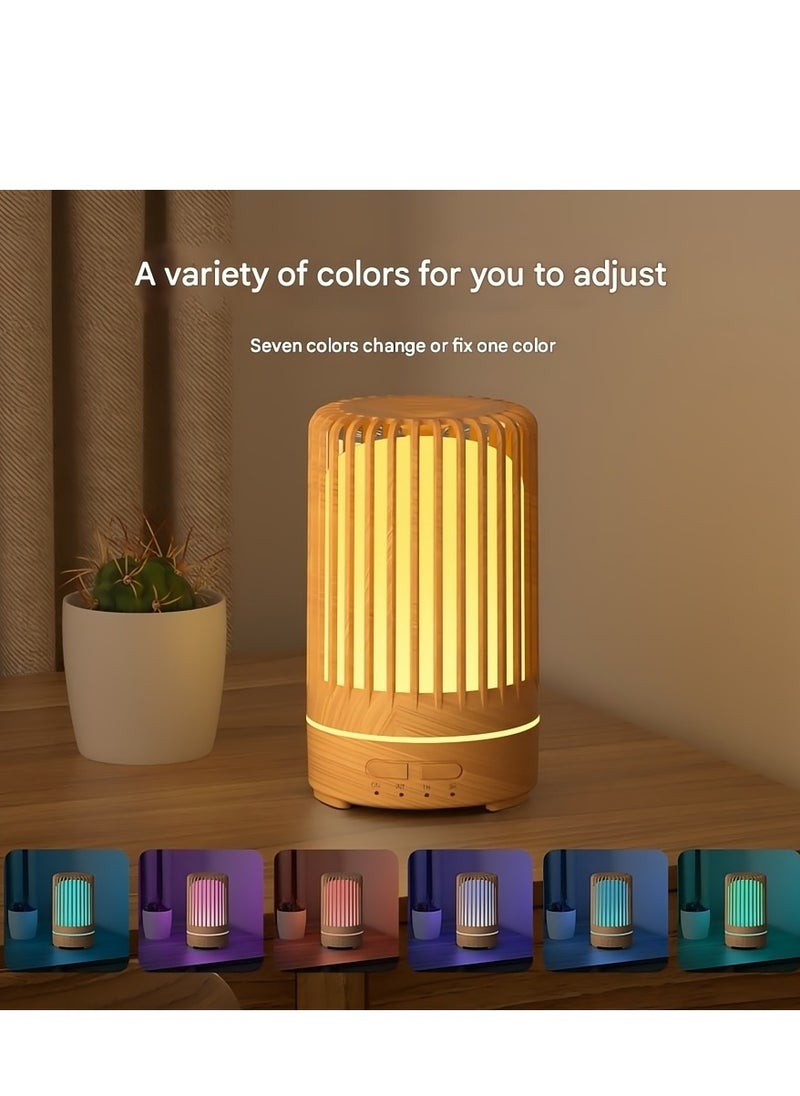 MHD - Household Bird Cage Aromatherapy Machine, Wood Grain Bedroom Ultrasonic Aromatherapy Essential Oil Silent Air Humidifier Aromatherapy Machine - Image 1