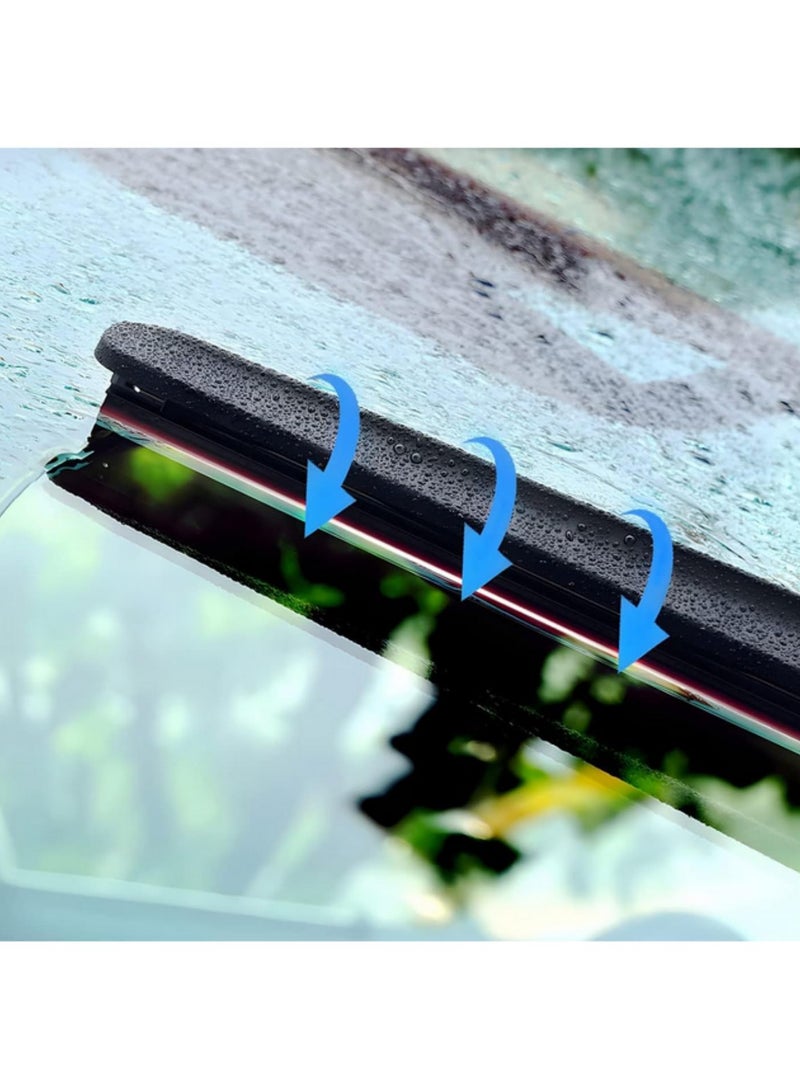 Generic 4PCS 32Inch Car Wiper Rubber Refill Blades Soft Windshield Wiper Insert Strips DIY Adjustable Boneless Wiper Replacement Universal Fit for Most Vehicles Can Be Cut to Size  - Image 3