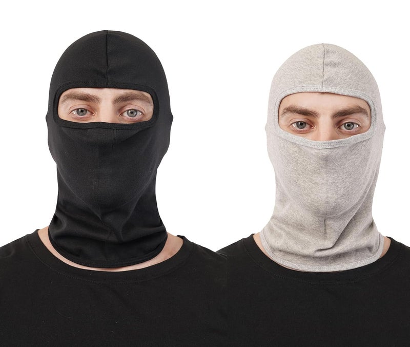 PrimeBox Full Cover Face Mask Cotton Fabric Bike Riding Washable Dust Protection Balaclava For Men Women Neck Gaiter Helmet Liner Pack of 2 Rider Accessories - Image 2