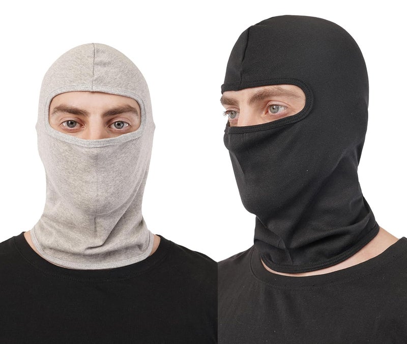 PrimeBox Full Cover Face Mask Cotton Fabric Bike Riding Washable Dust Protection Balaclava For Men Women Neck Gaiter Helmet Liner Pack of 2 Rider Accessories - Image 1