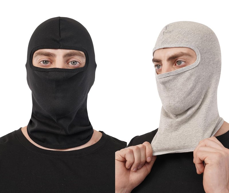 PrimeBox Full Cover Face Mask Cotton Fabric Bike Riding Washable Dust Protection Balaclava For Men Women Neck Gaiter Helmet Liner Pack of 2 Rider Accessories - Image 3
