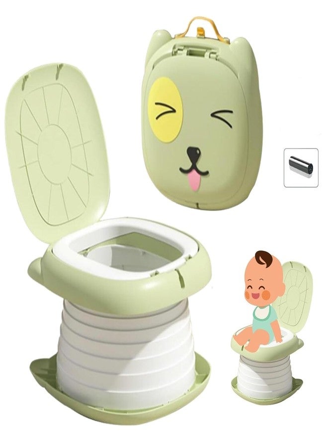 GNOLY مقعد تدريب الأطفال المحمول على استخدام النونية من GNOLY - مقعد قابل للطي مع كيس قابل للإزالة، مانع للتسرب | للأعمار من 3 إلى 8 سنوات - سهل التنظيف مع أكياس يمكن التخلص منها (قطعة واحدة) - Image 1