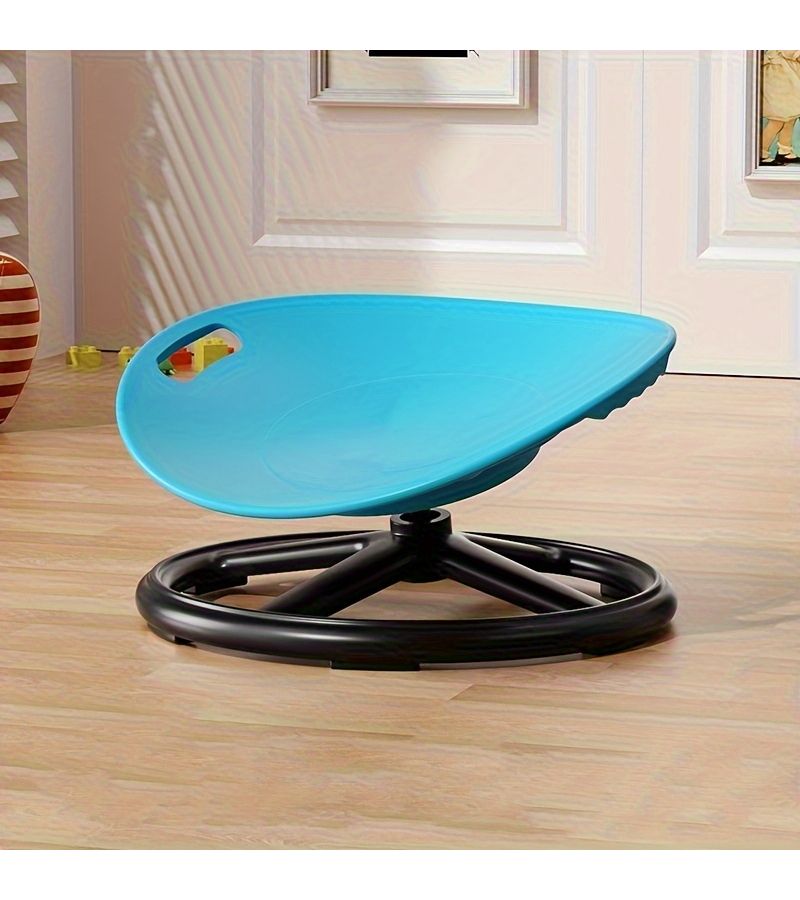 Blue Ergonomic Plastic Swivel Oval Balance Chair For Fitness Coordination Training Home Gym And Sports Venue Use - Image 1