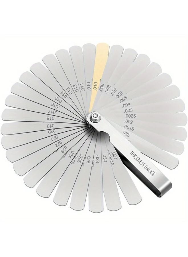 32 Blades Feeler Gauge 0 04 0 88mm Gap Size Silvery Valve Teaching Tool - Image 2