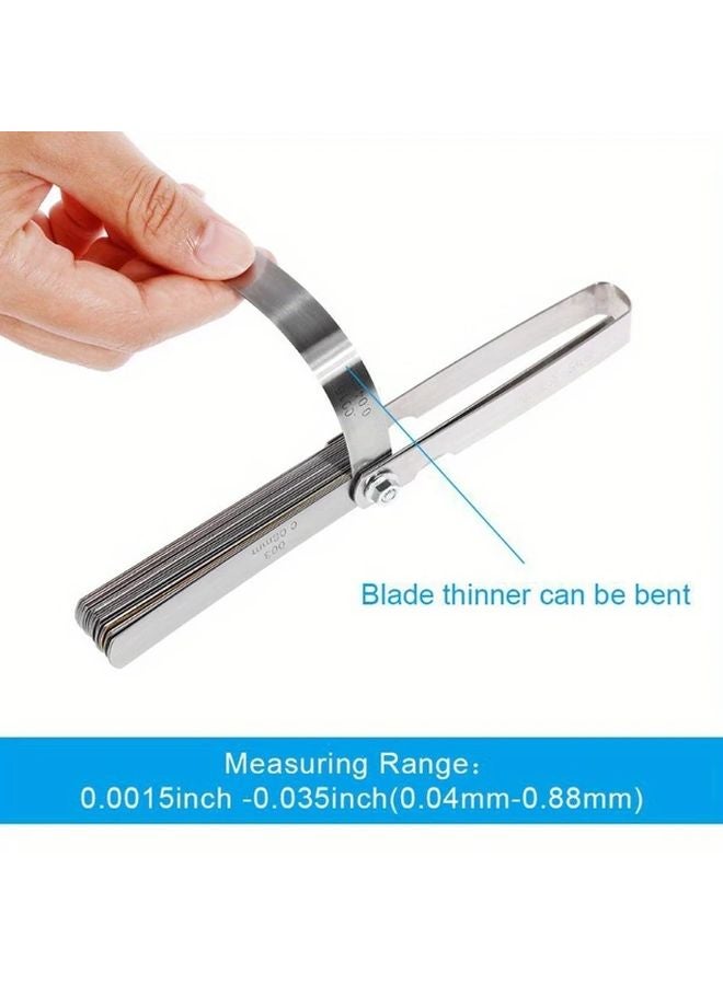 32 Blades Feeler Gauge 0 04 0 88mm Gap Size Silvery Valve Teaching Tool - Image 3
