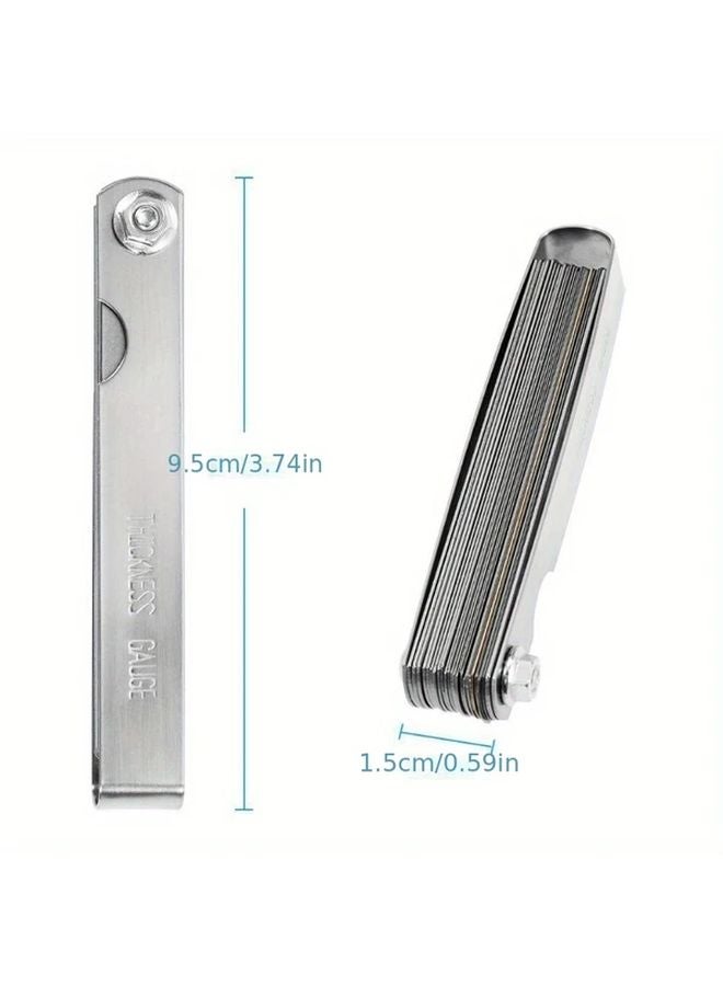 32 Blades Feeler Gauge 0 04 0 88mm Gap Size Silvery Valve Teaching Tool - Image 4