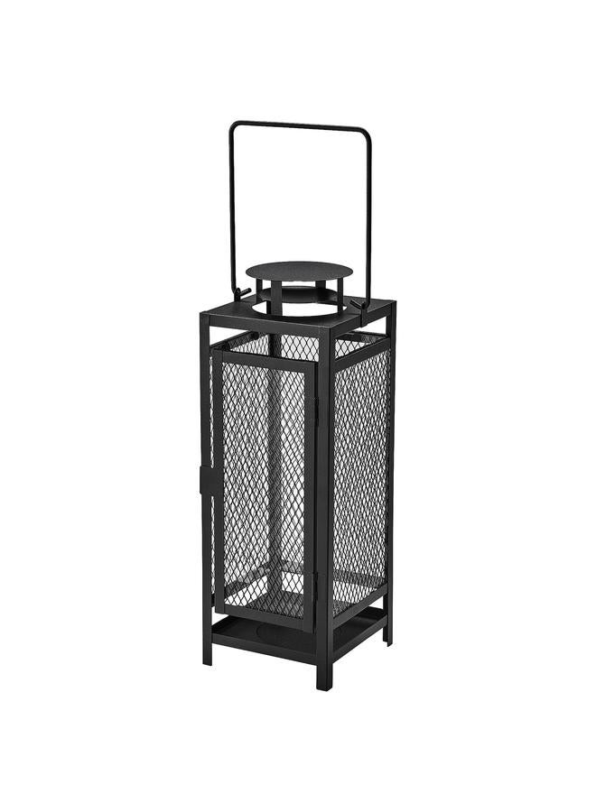 زبون فانوس لشمعة عمودية، للاستخدام الداخلي/الخارجي، لون أنثراسايت، 34 سم - Image 1