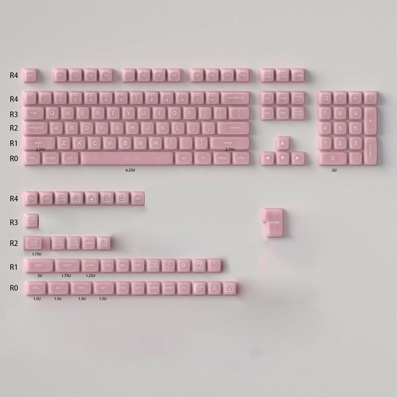 Sumgsn 142 Keys Doubleshot Pink Jade Keycaps SA Profile Keycap Set Fit for 61/64/87/104/108 Cherry Mx Switches Mechanical Keyboard - Image 5
