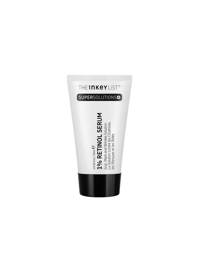 The Inkey List Supersolutions 1% Retinol Serum For Face And Neck Helps With Scar Wrinkle And Skin Tone Appearance For Healthylooking Skin 1.01 Fl Oz  - Image 1
