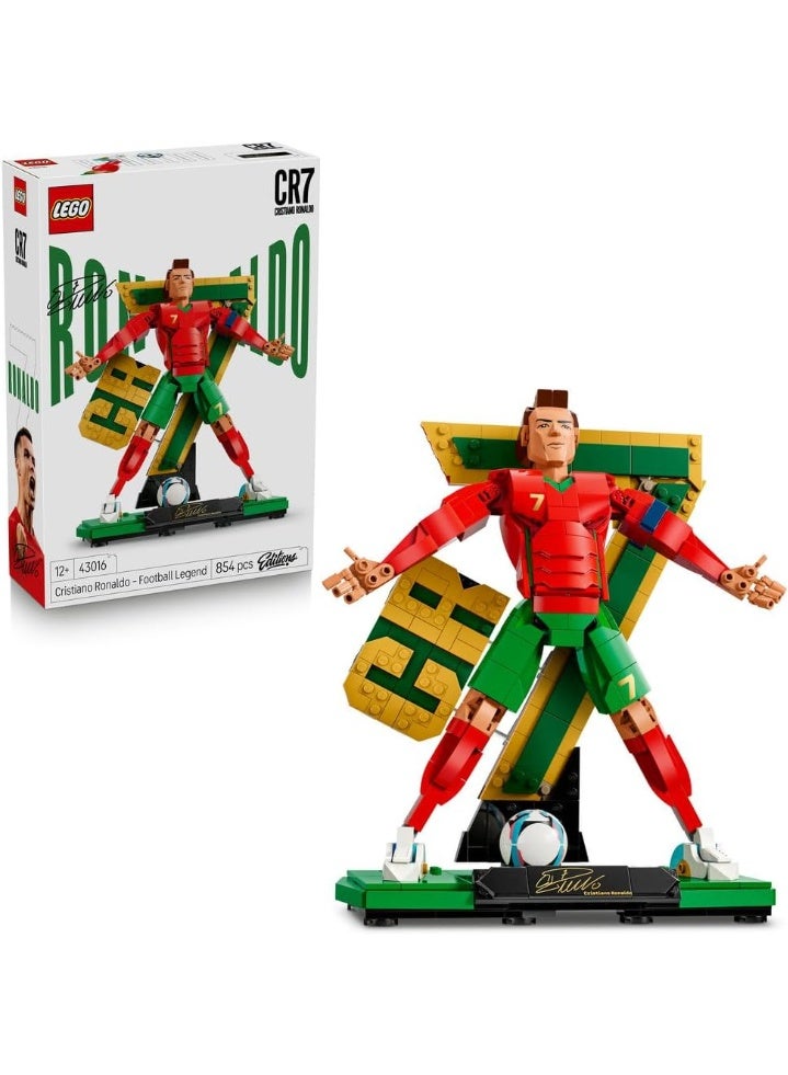Lego 43016 Special Edition Cristiano Ronaldo Soccer Legend- 3D Figure Display Model Kit - DIY Kids' Room Decor - Gift for 12+ Year Old Boys, Girls & Adult Sports Fans - Image 1