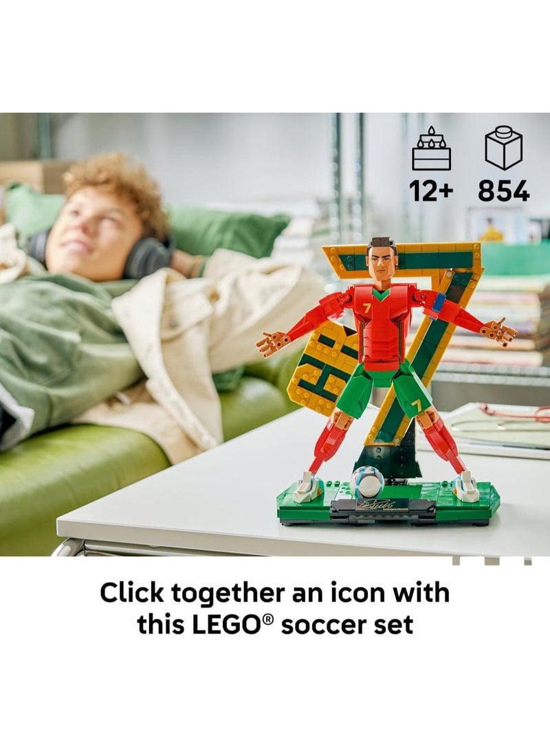 Lego 43016 Special Edition Cristiano Ronaldo Soccer Legend- 3D Figure Display Model Kit - DIY Kids' Room Decor - Gift for 12+ Year Old Boys, Girls & Adult Sports Fans - Image 2