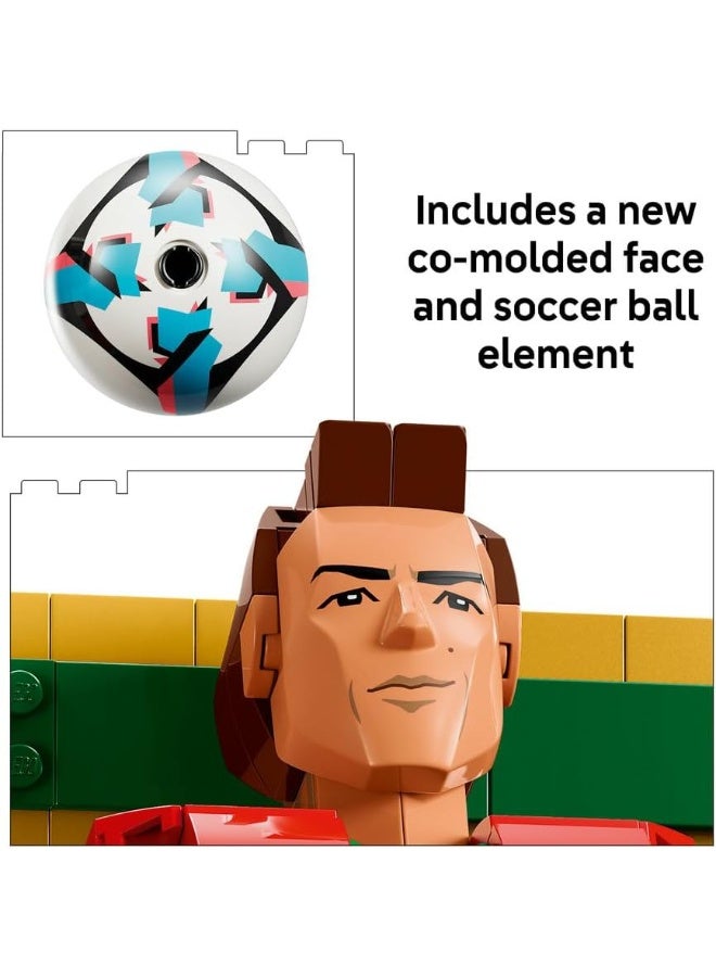 Lego 43016 Special Edition Cristiano Ronaldo Soccer Legend- 3D Figure Display Model Kit - DIY Kids' Room Decor - Gift for 12+ Year Old Boys, Girls & Adult Sports Fans - Image 4