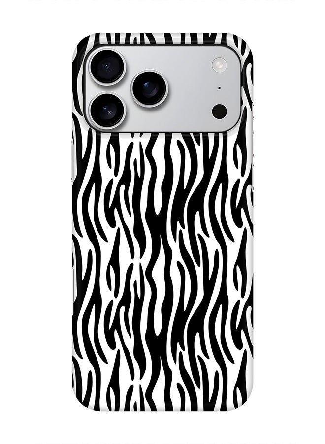 Stylizedd For iPhone 17 Pro Max,Case, [Compatible with MagSafe] Magnetic cover Slim fit Protection Matte, - Zebra Stripes