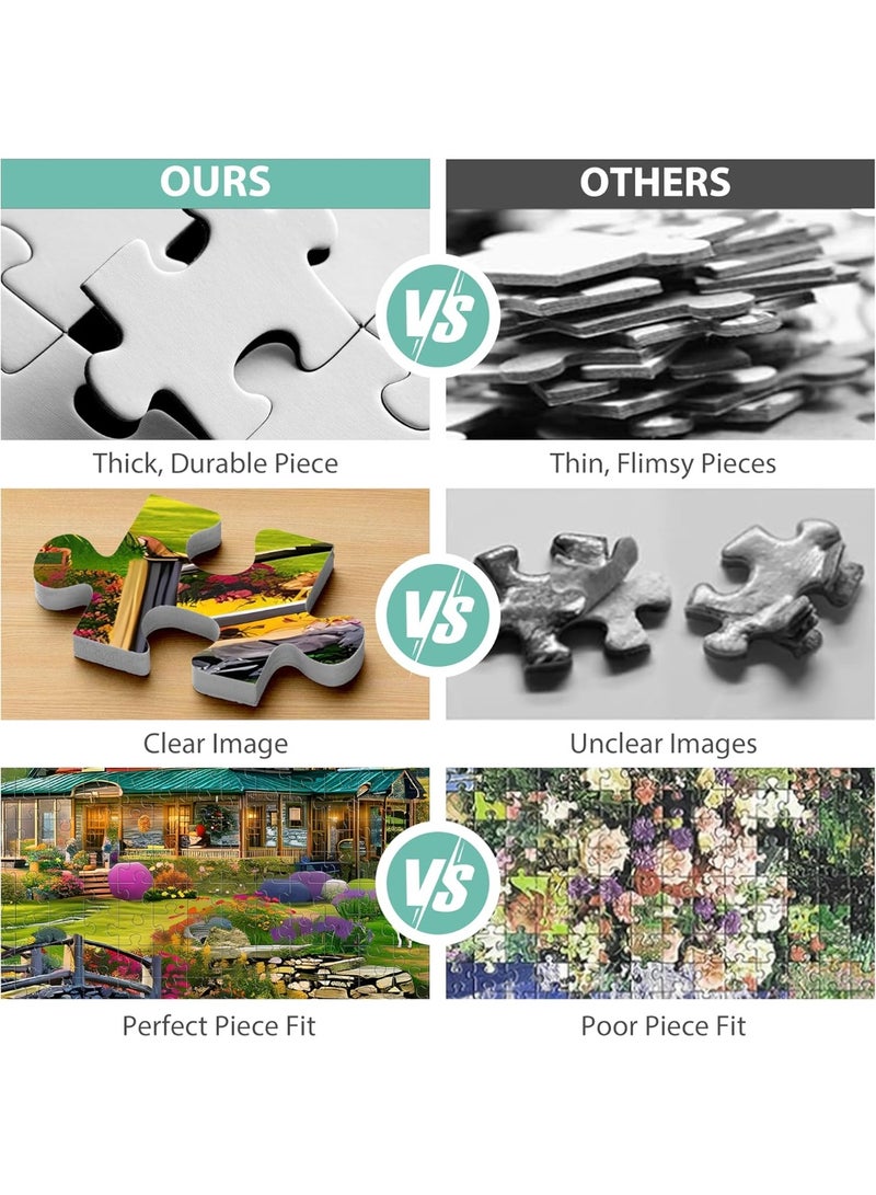 1000-piece rural life themed puzzle - Experience the tranquility and beauty of the countryside - Image 3