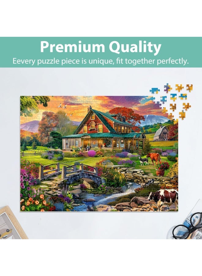 1000-piece rural life themed puzzle - Experience the tranquility and beauty of the countryside - Image 2