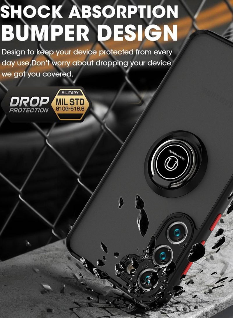 GULFLINK Back Cover Phone Protection Case for Samsung S23 Black/red - Image 4