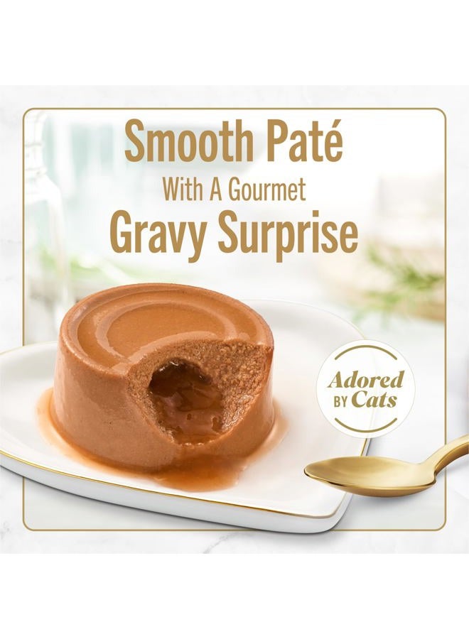 Fancy Feast Purina Pate Wet Cat Food Variety Pack, Savory Centers Pate With a Gravy Center - (2 Packs of 12) 3 oz. Pull-Top Cans - Image 2