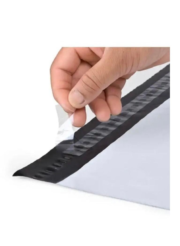 Generic 100pcs White Express Bags Waterproof Envelope Storage Mailing Bags Self-Seal Adhesive Seal Pouch Plastic Courier Bag Plastic Pouch Packaging  - Image 3