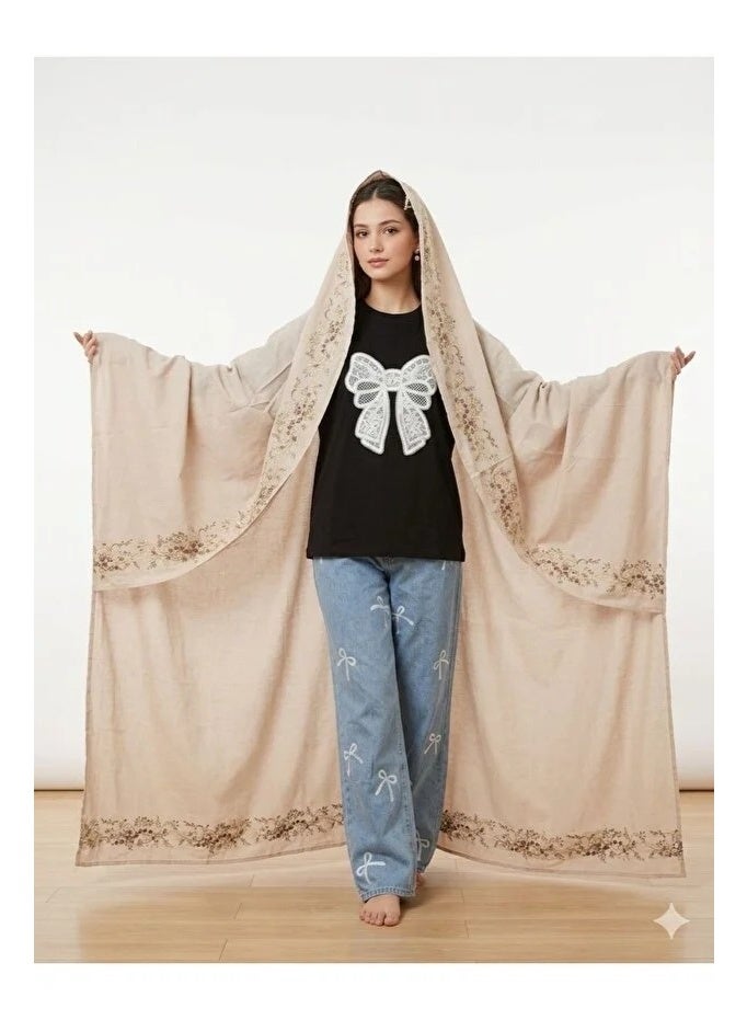 Jalal Beit with embroidered sleeves, meaning (Jalal Al-Hamoula), cotton