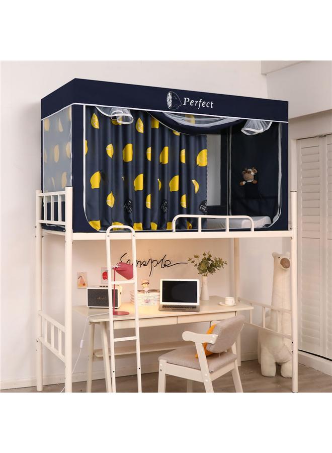 73Hours College Students Dormitory Strong Shading Cloth Anti-mosquito Integrated Bed Curtain Children Single Bed Upper And Lower Bunk Universal Mosquito Net Wholesale - Image 3