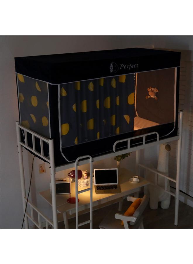 73Hours College Students Dormitory Strong Shading Cloth Anti-mosquito Integrated Bed Curtain Children Single Bed Upper And Lower Bunk Universal Mosquito Net Wholesale - Image 4