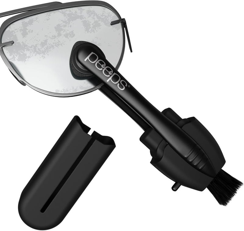 Peeps Carbon Klean Eyeglass Lens Cleaner - Efficient and Durable Carbon Microfiber Technology - Exclusively Used by NASA - 500 Uses (Black Soft Touch) - Image 1