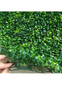 ماركة غير محددة نباتات اصطناعية من أوراق الأوكالبتوس عشب جداري للمنزل في الأماكن المغلقة والهواء الطلق وتزيين حدائق الفيلا وديكور الحائط أخضر 40x60 سم 12 قطعة  - Image 3