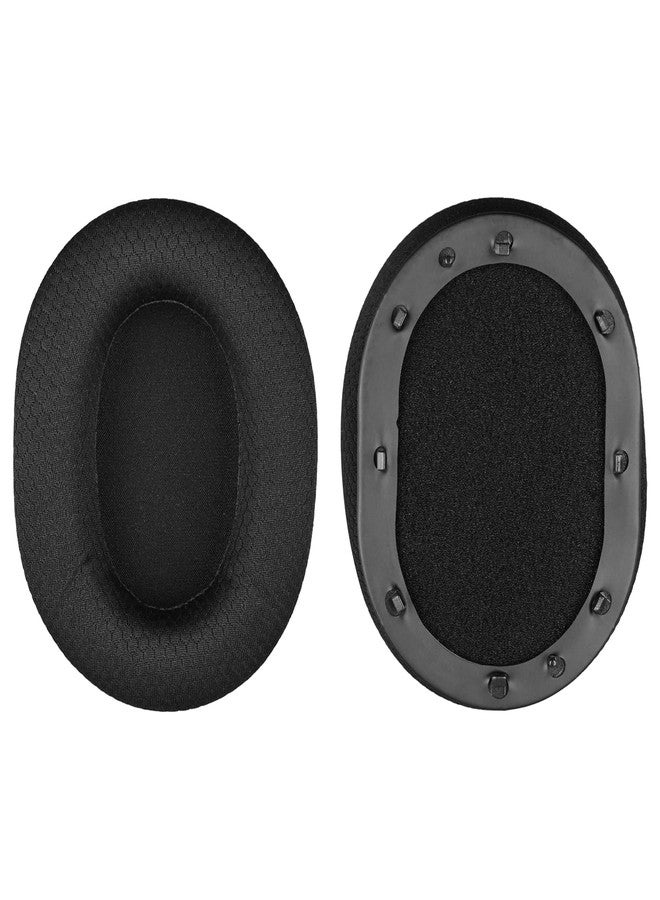 Geekria Comfort Mesh Fabric Replacement Ear Pads Compatible with Razer BlackShark V2/ V2 Pro (Does Not Fit BlackShark V2 Pro 2023 Edition) Headphones, Ear Cushions with Video Guide (Black) - Image 3