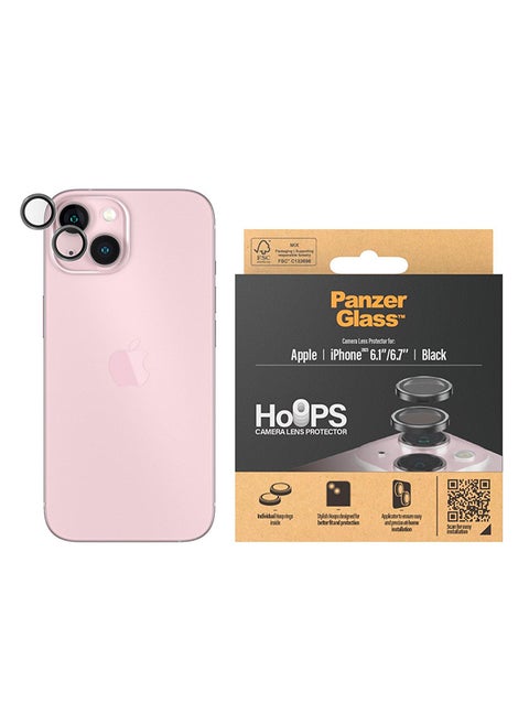 Hoops Camera Lens Protector For iPhone 15/15 Plus Clear