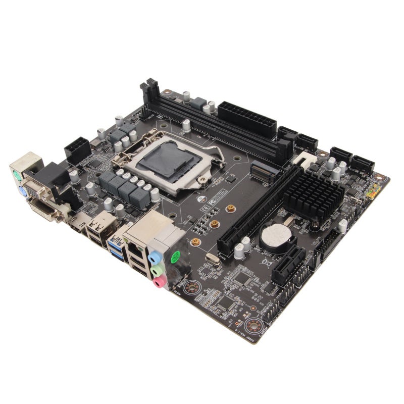 لوحة أم H310 LGA 1151 Micro ATX بذاكرة DDR4 ثنائية القناة - شريحة عالية السرعة مع معالج رسومي مدمج لأجهزة سطح المكتب المخصصة للألعاب - Image 2