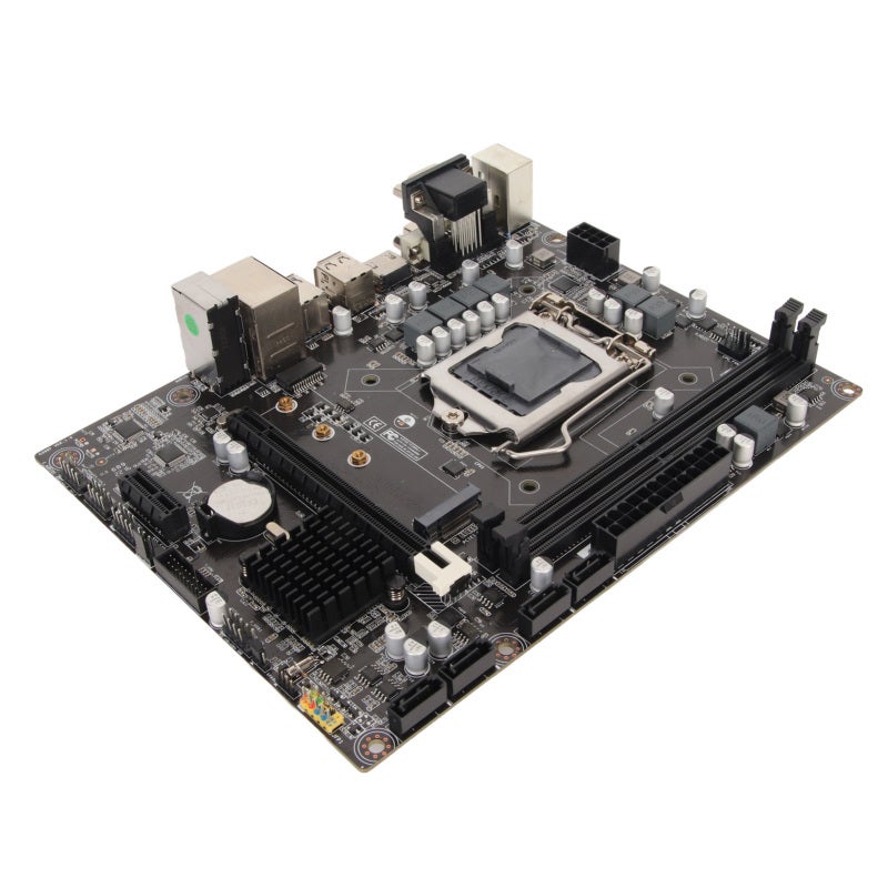 لوحة أم H310 LGA 1151 Micro ATX بذاكرة DDR4 ثنائية القناة - شريحة عالية السرعة مع معالج رسومي مدمج لأجهزة سطح المكتب المخصصة للألعاب - Image 3