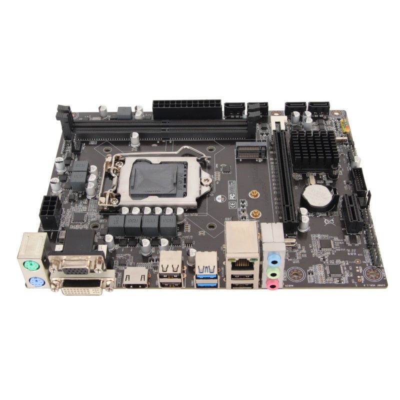 لوحة أم H310 LGA 1151 Micro ATX بذاكرة DDR4 ثنائية القناة - شريحة عالية السرعة مع معالج رسومي مدمج لأجهزة سطح المكتب المخصصة للألعاب - Image 1