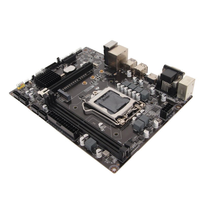 لوحة أم H310 LGA 1151 Micro ATX بذاكرة DDR4 ثنائية القناة - شريحة عالية السرعة مع معالج رسومي مدمج لأجهزة سطح المكتب المخصصة للألعاب - Image 4