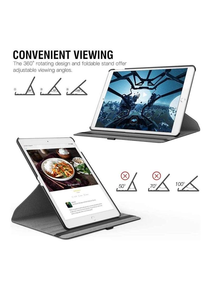 ELTRAZONE - Smart Cover Case for iPad Mini 1/2/3, 360 Degree Rotating Stand, [Auto Sleep/Wake], Folio Leather Smart Cover Case for iPad Mini 2nd/3rd/4th Generation, Slim Lightweight Stand Cover - Image 1