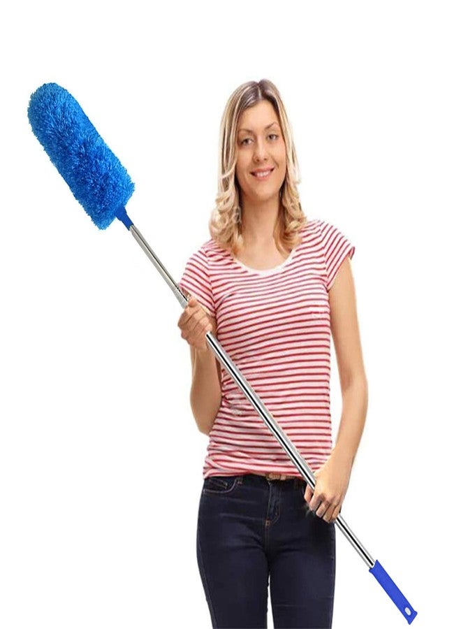DELUX Microfiber Feather Duster Extendable Duster with 100 inches Extra Long Pole, Bendable Head & Long Handle Dusters for Cleaning Ceiling Fan, High Ceiling, Blinds, Furniture & Cars - Image 1