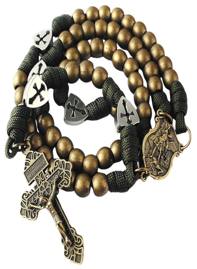 Intercession Paracord Rosary - Antique Bronze - Image 2