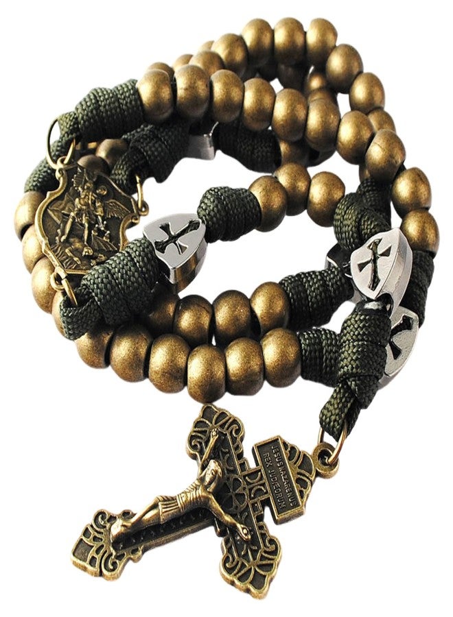 Intercession Paracord Rosary - Antique Bronze - Image 3