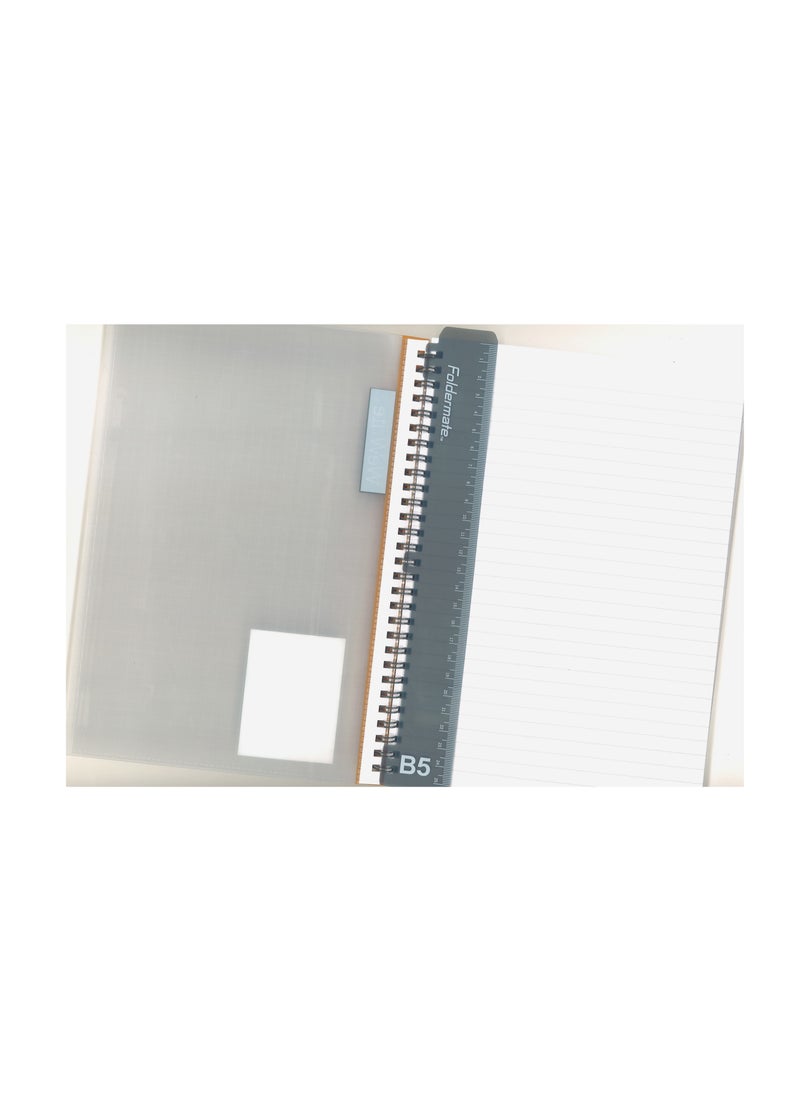 Foldermate - 70-Sheet B5 Size Spiral Notebook With Removable Ruler - Image 1